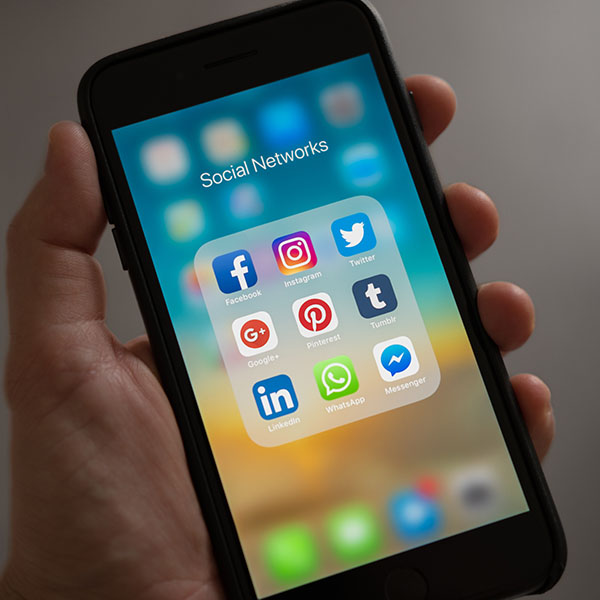 Redes sociales en un evento